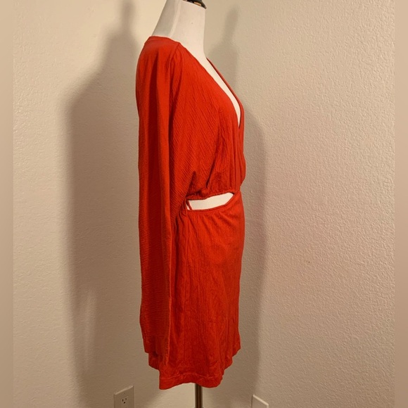 NWOT Free People Stasia Mini Dress In Rebel Red - Size Medium - Picture 7 of 11